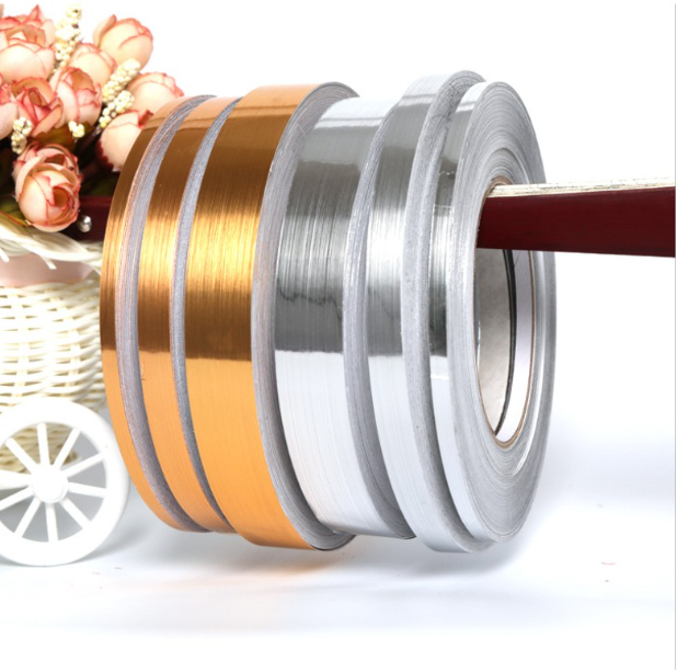 Cuộn chỉ dán viền trang trí MÀU BẠC dài 50m, dài 5m