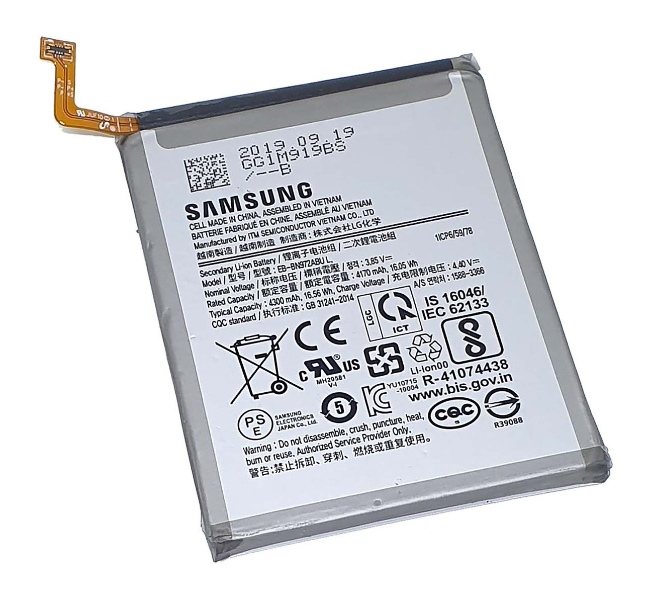 Pin samsung note 10 plus / n972