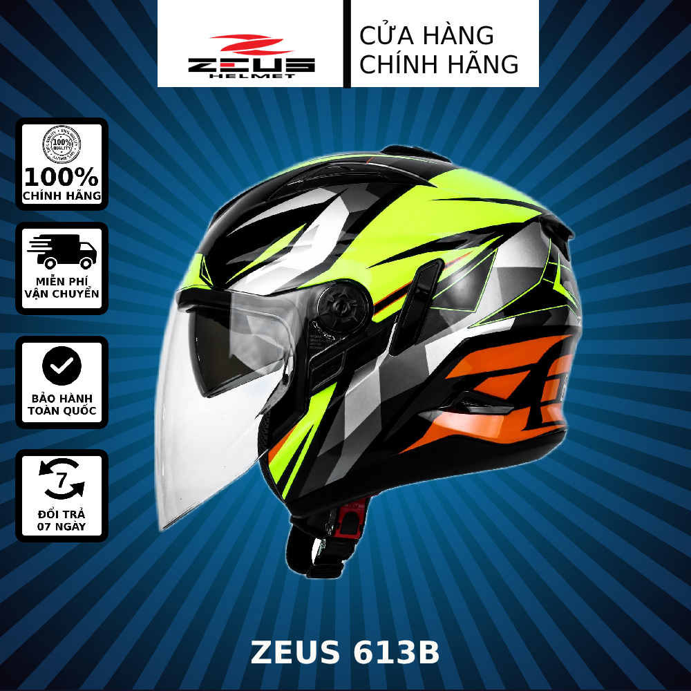 Zeus 613B helmet-neon/Orange