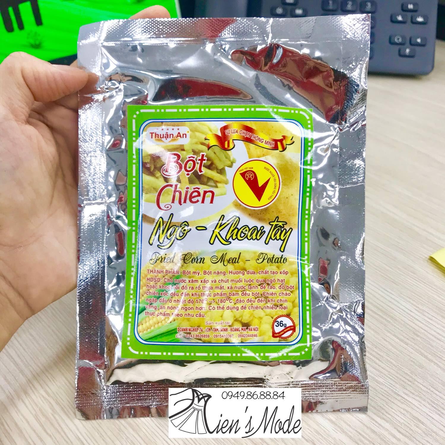 3 Gói bột chiên Ngô khoai tây 36g/1 gói
