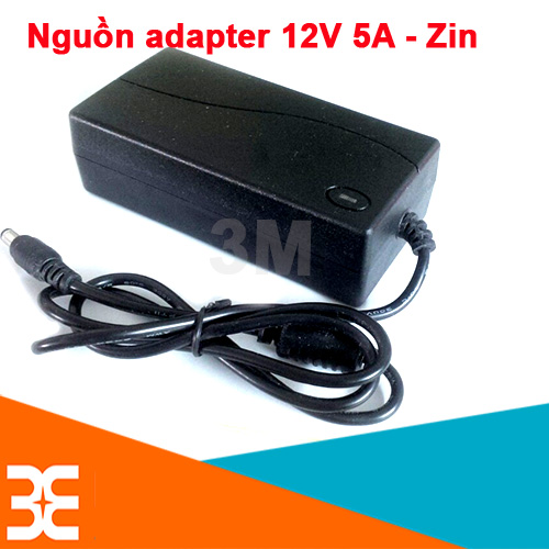nguồn adapter 12V-5A 5.5x2.1 MM Zin(BH 3 tháng)