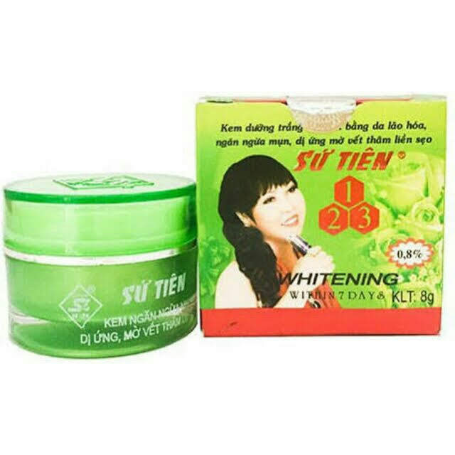 [HCM]Kem dưỡng trắng da cân bằng da lão hóa ngừa mụn nám dị ứng Sứ Tiên xanh 8g