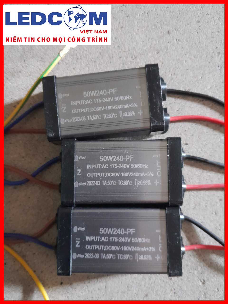 Chấn lưu, tăng phô, nguồn LED 50W