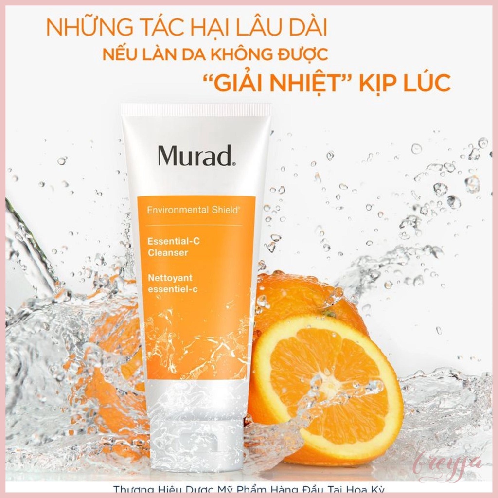 Sữa rửa mặt dưỡng da cấp ẩm sâu Essential C Cleanser Murad FULL SIZE 200ML