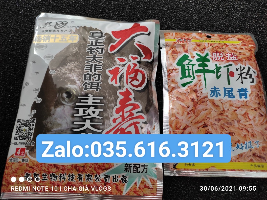 Combo 2 gói mồi : 1 gói câu cá rô phi lão quỷ 120g và 1gói tôm nam cực a7002 chuyên săn rô phi siêu nhạy