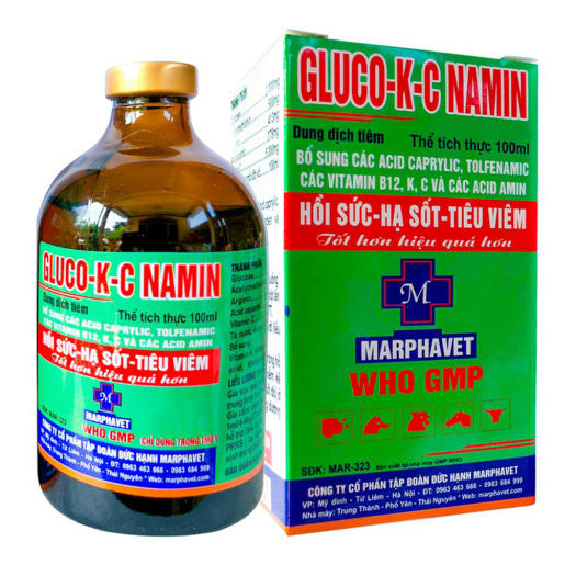 GLUCO KC NAMIN HỒI SỨC HẠ SỐT TIÊU VIÊM (100ml)