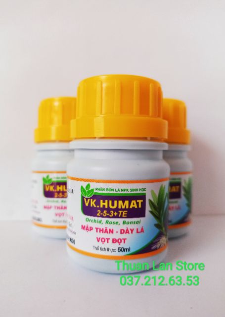 VK.HUMAT - Chế Phẩm giúp Mập Thân, Dày Lá, Vọt Đọt ( lọ 50ml )