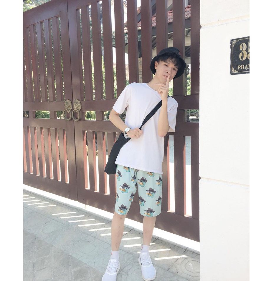 Quần Đùi Hoạt Hình Perry form unisex