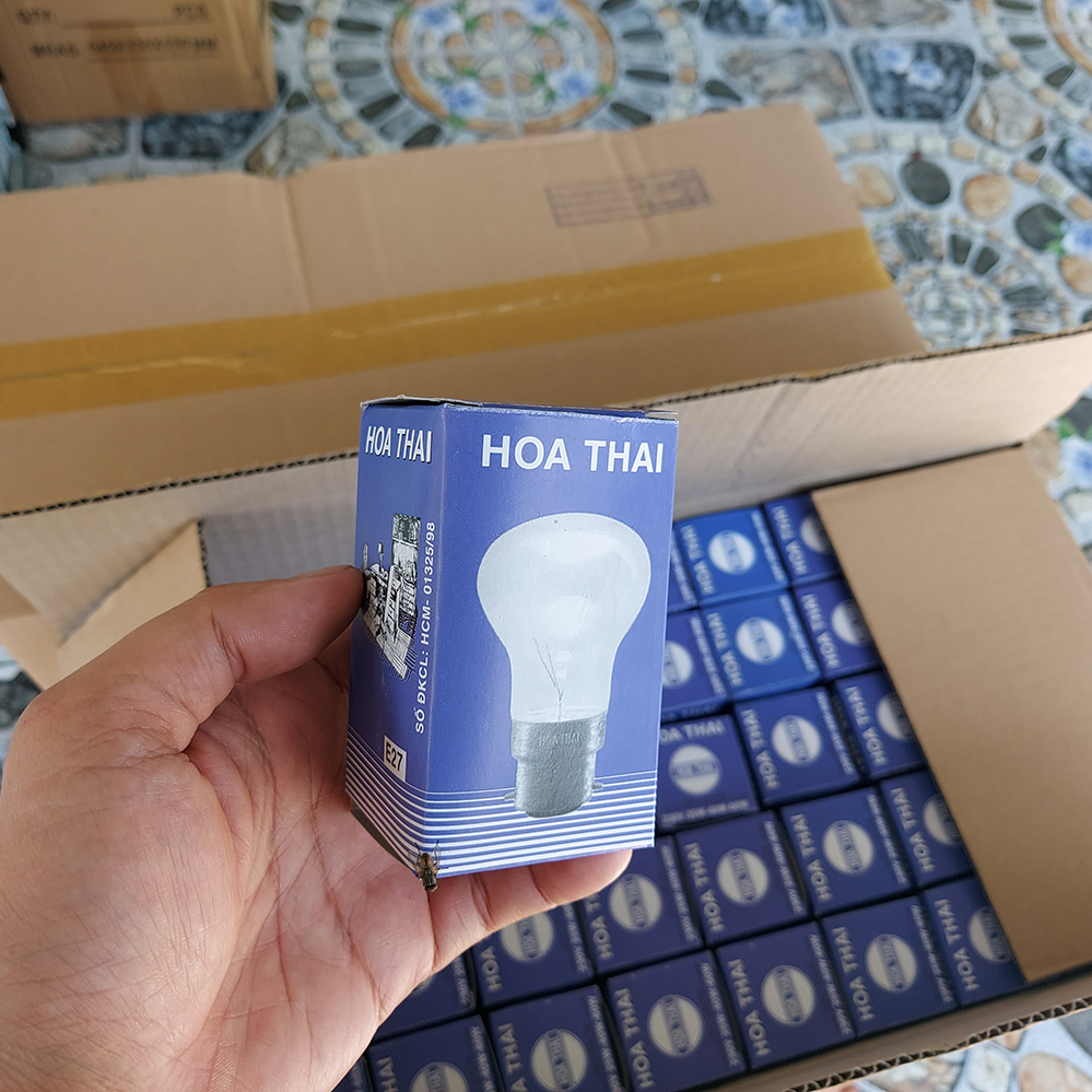 [HCM]Combo 5 Bóng đèn sợi đốt 60w Trắng trong dùng ấp trứng -