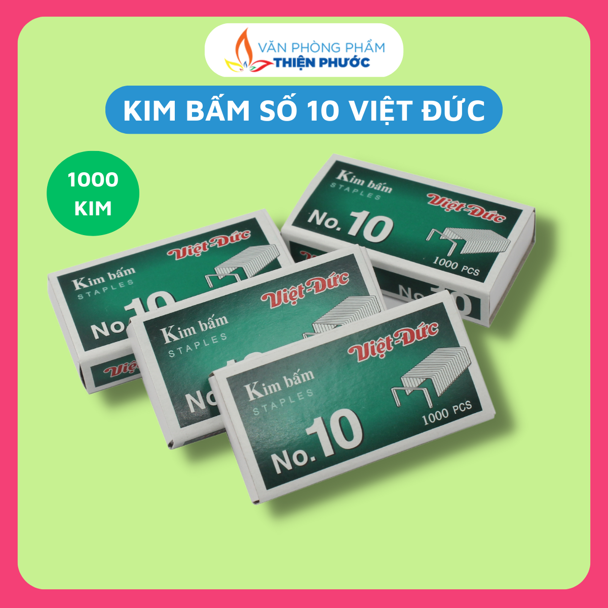 Kim bấm số 10 Việt Đức 1000 kim THIỆN PHƯỚC