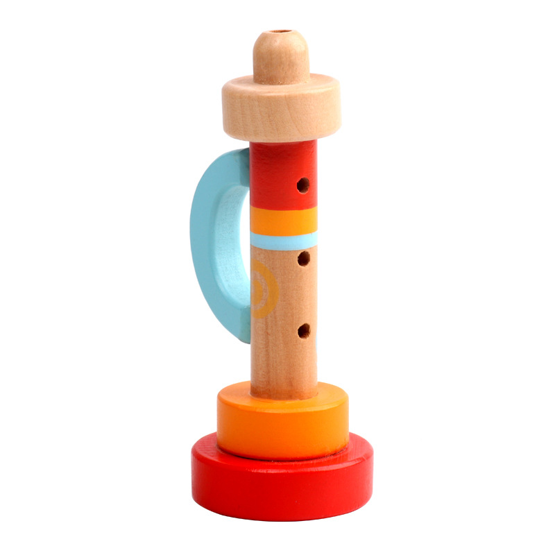 Kèn trumpet đồ chơi bằng gỗ cho bé