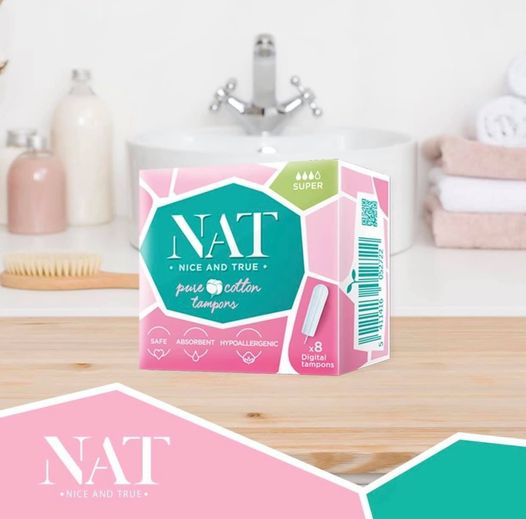 [SALE ] Tampons NAT REGULAR và SUPER CÓ CẦN ĐẨY (Vỏ hộp bẹp méo)