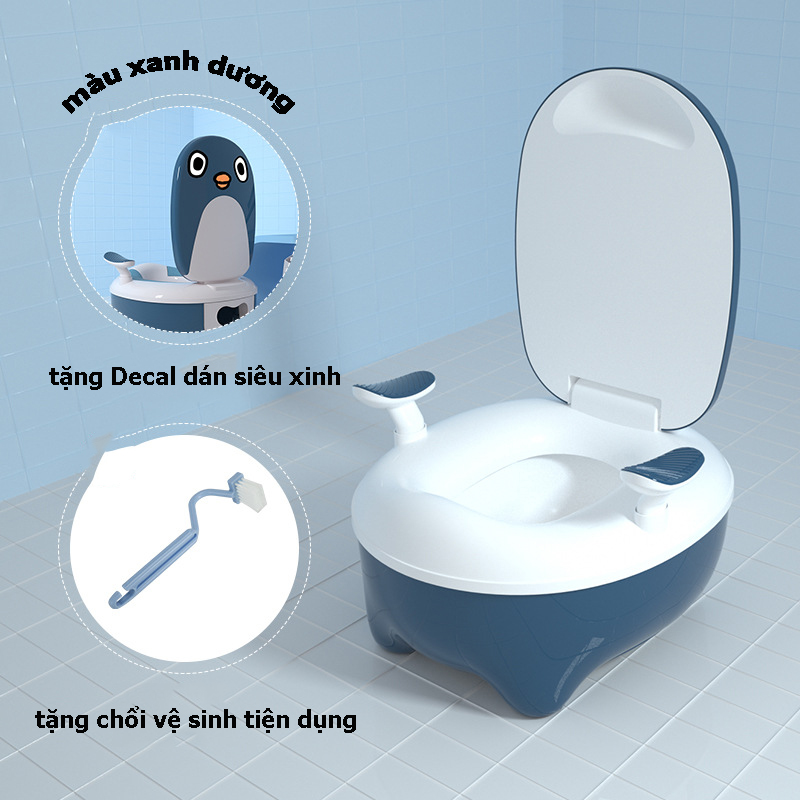 Bô Bệt Vệ Sinh Mini Hình Thú Xách Tay Di Động Cho Bé Bệ Ngồi Toilet Trẻ Em
