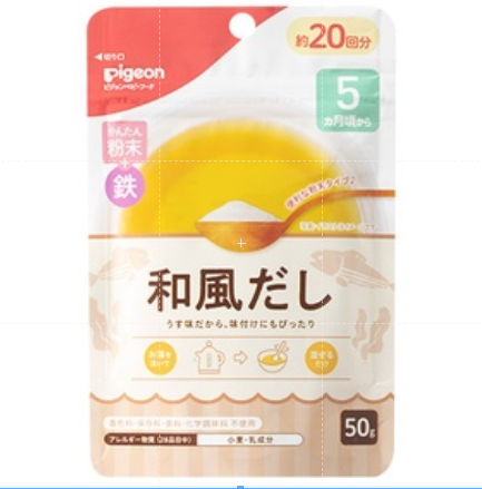 (DATE 2022-2023) BỘT DASHI PIGEON 50G CHO BÉ TỪ 5 THÁNG