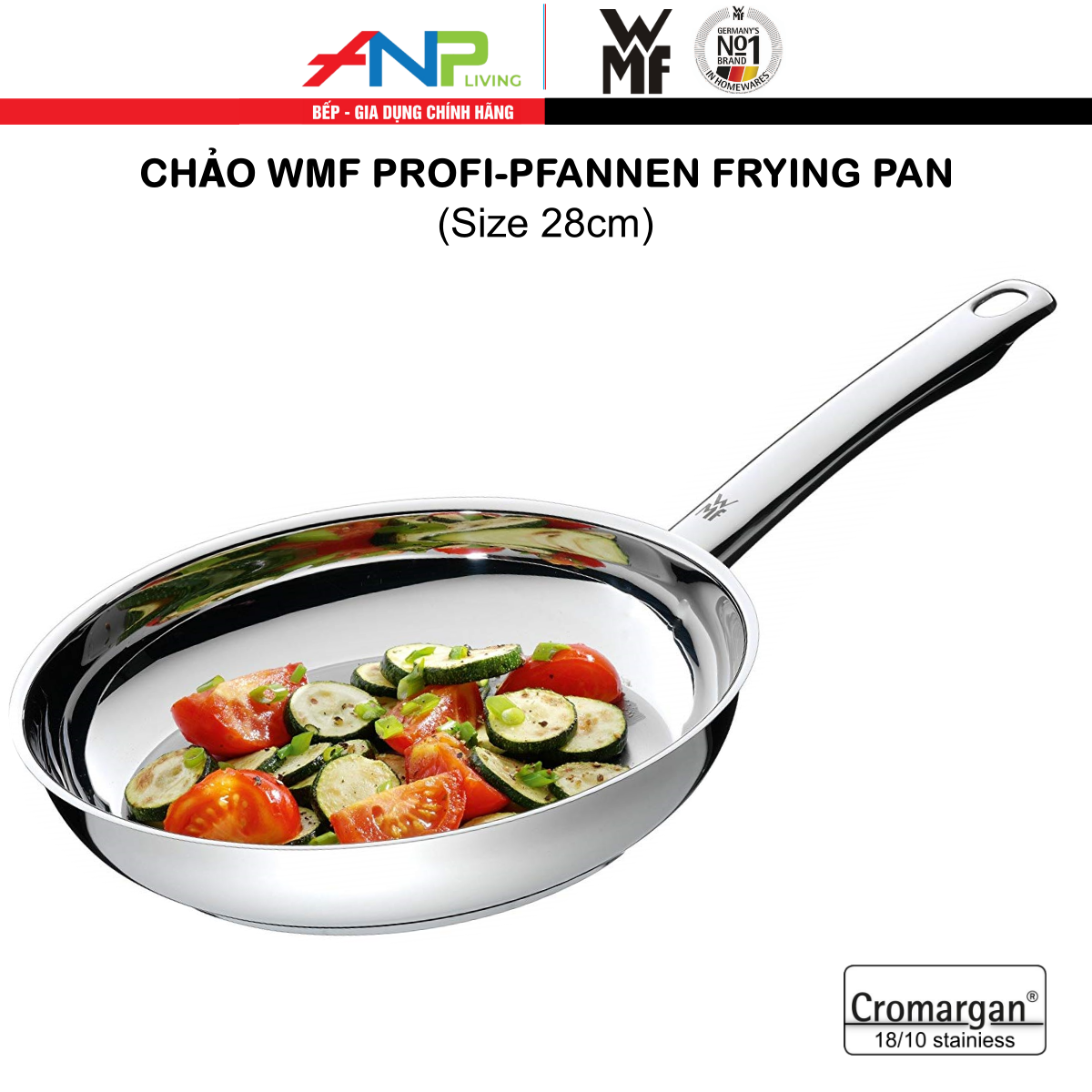 Chảo inox WMF PROFI-PFANNEN FRYING PAN (Size 24, 28cm)