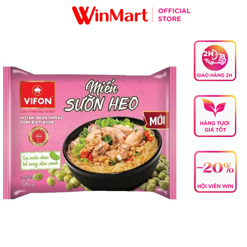 -miến sườn heo vifon miến sườn heo 50g
gói 50g