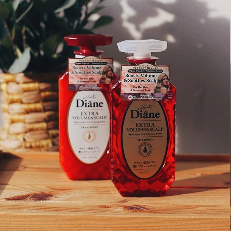 Dầu Gội-Xả Chống Rụng& Làm Phồng Tóc Moist Diane Extra Volume&Calp
