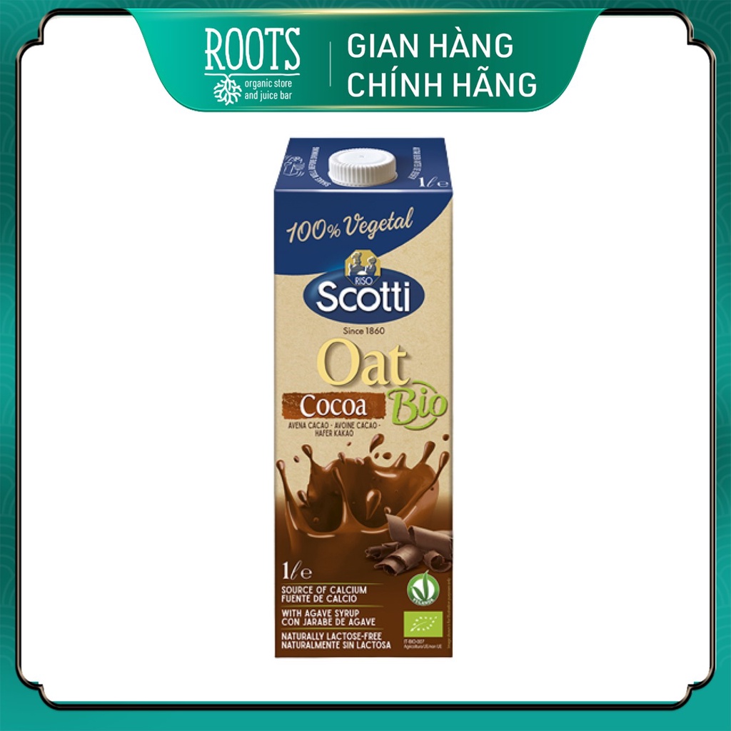 Sữa yến mạch cacao hữu cơ, bio cocoa oat milk