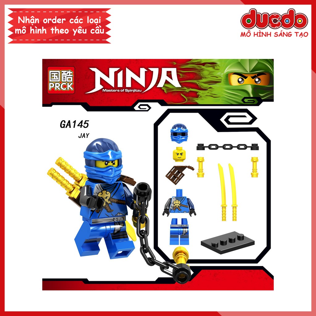 Minifigures các nhân vật Ninjago tuyệt đẹp - Đồ chơi Lắp ghép Xếp hình Mini Mô hình Ninja LeLe GA143-A148