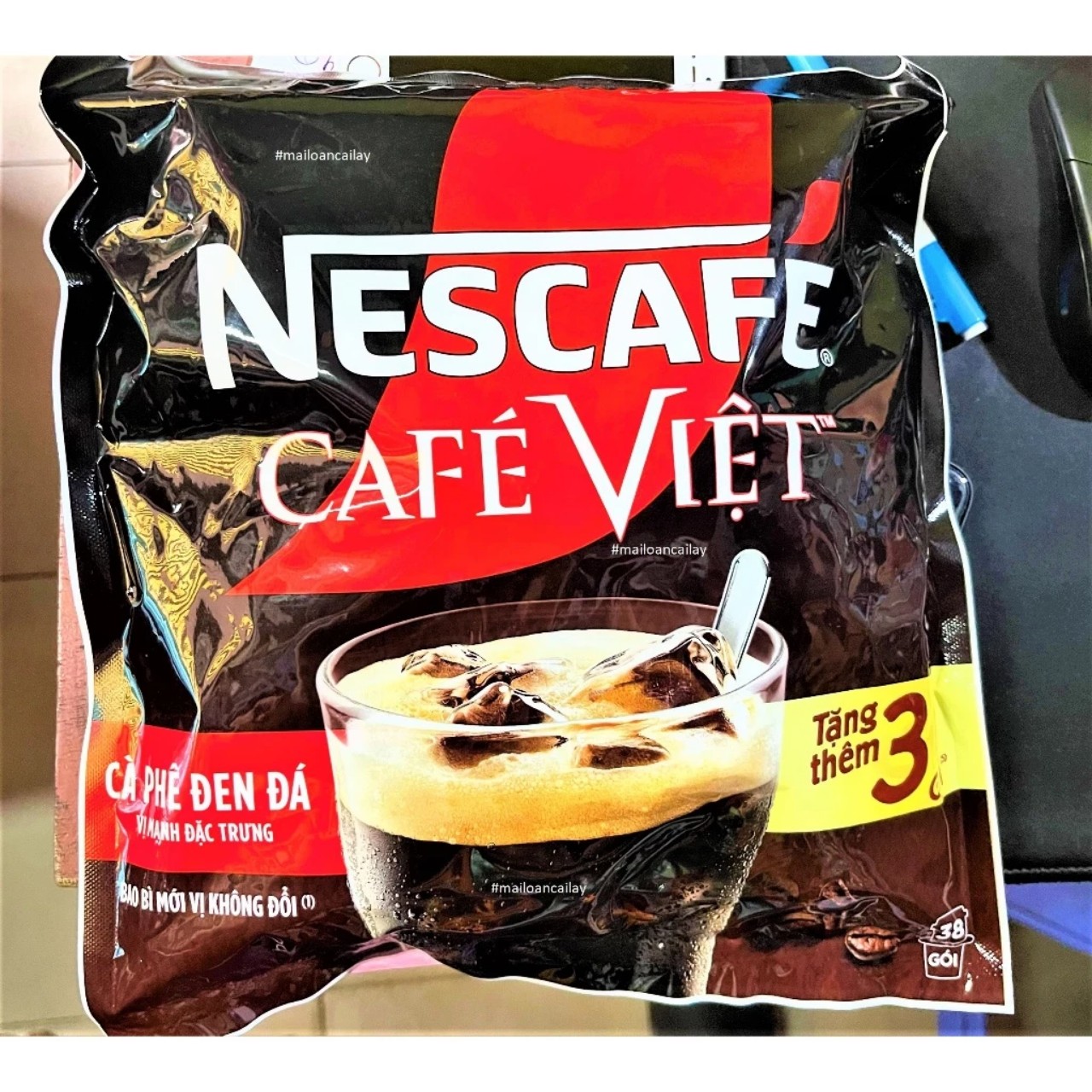 [DATE 8/2025][COMBO 2 BỊCH DATE MỚI] NESCAFÉ hòa tan - Cà phê Việt Đen đá (35gói x 16g)
