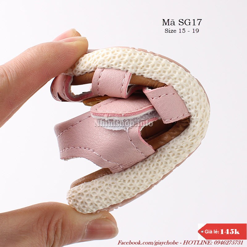 Sandal cho bé gái tập đi 6 - 24 tháng SG17