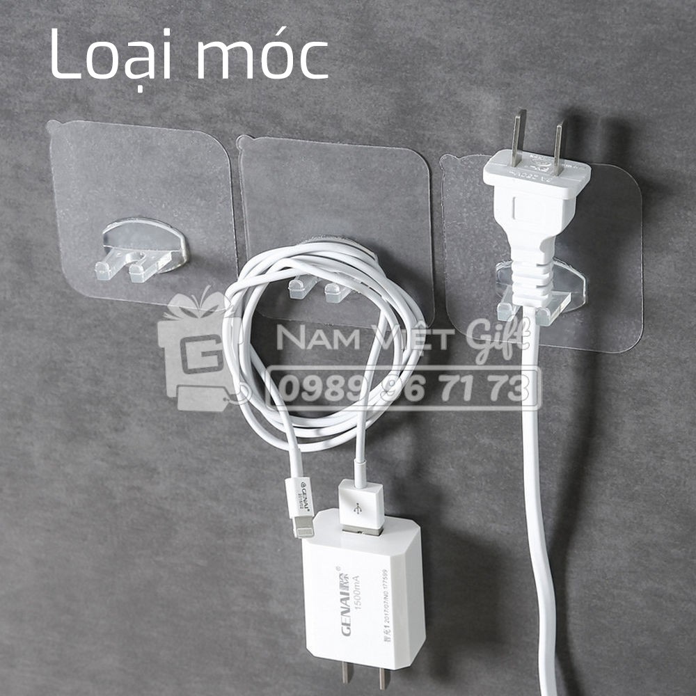 Miếng Dán Đỡ Dây Điện, Bàn Chải Đánh Răng, Móc Dán Tường