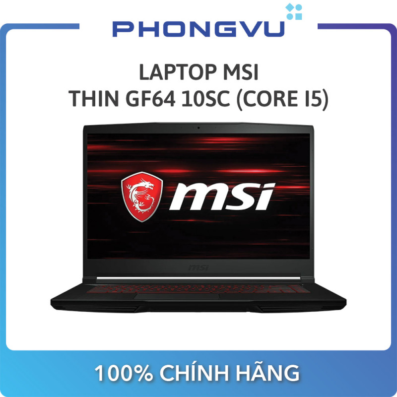 Bảng giá [Trả góp 0%]Laptop MSI Thin GF63 10SC-014VN (i5-10200H) (Đen) - Bảo hành 12 tháng Phong Vũ