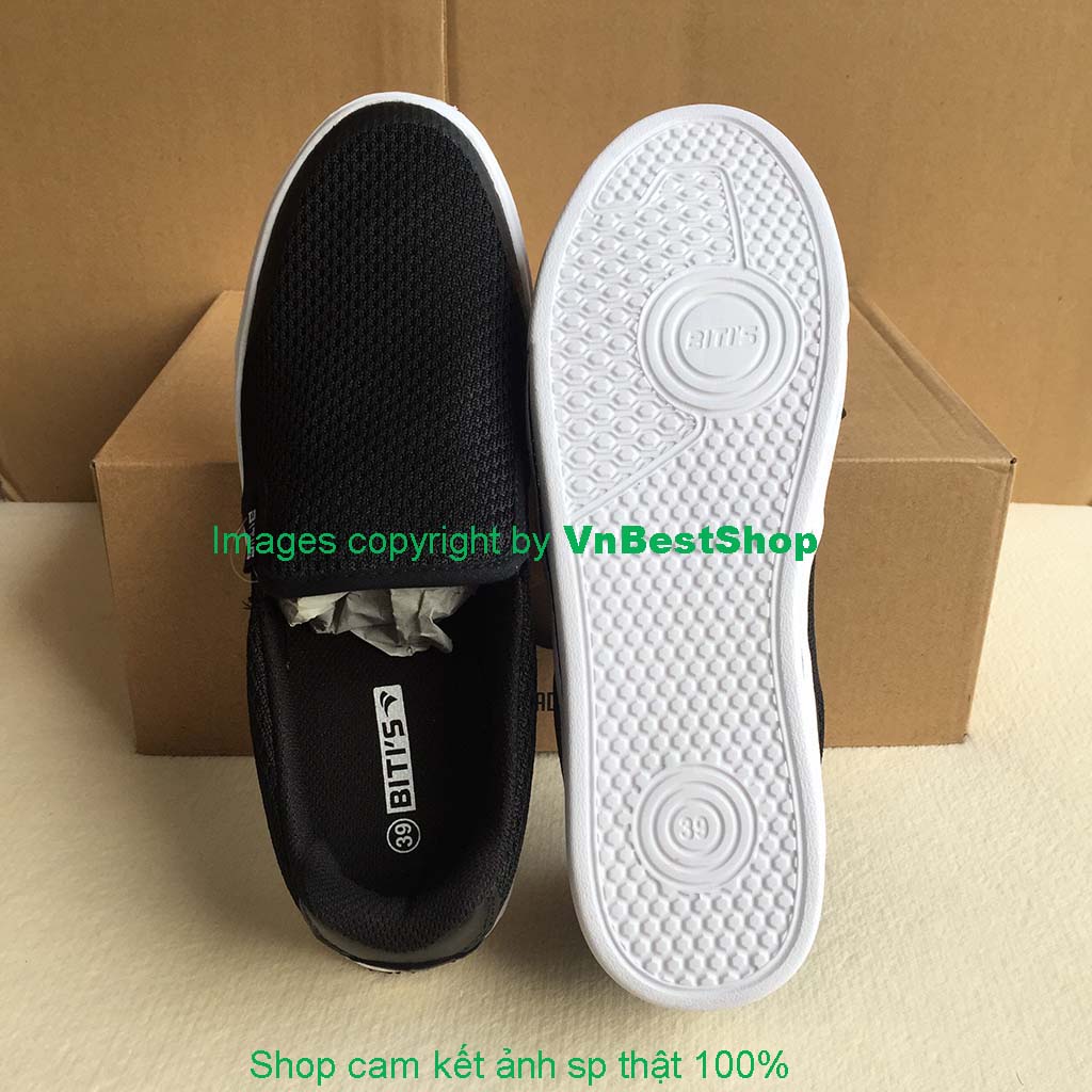 Giày Lười Thể Thao Nam  DSM073600DEN (Đen)