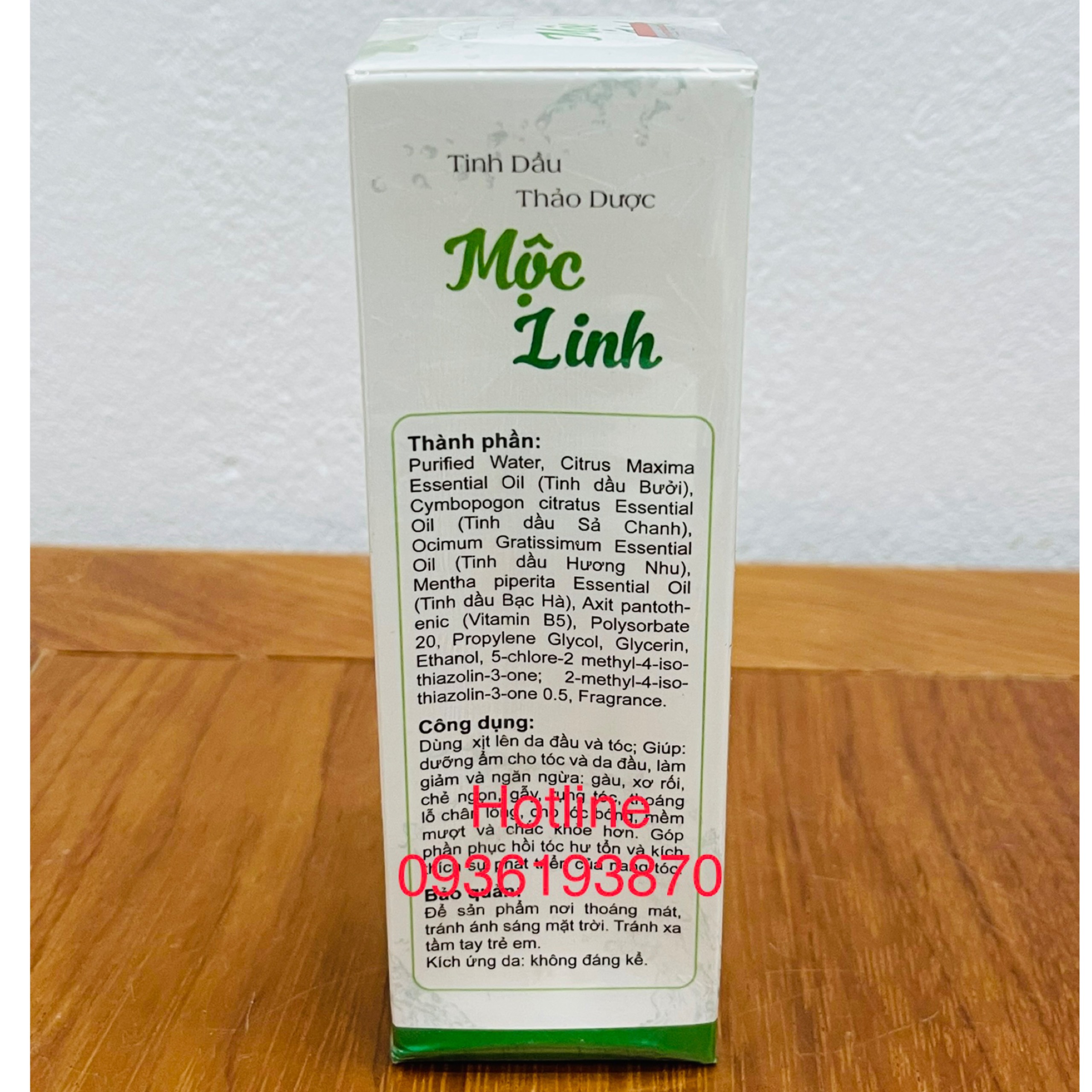 TINH DẦU THẢO DƯỢC MỘC LINH- XỊT TÓC