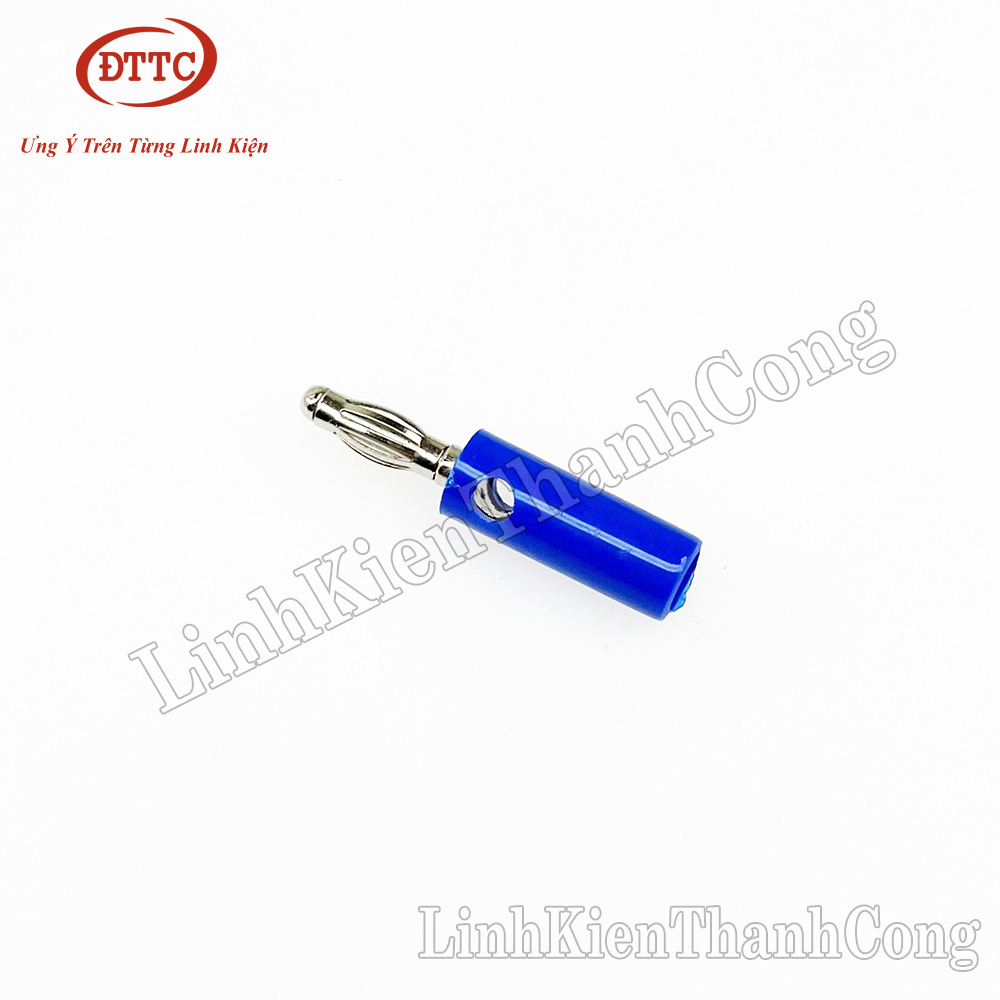 Jack bắp chuối 4mm đực màu xanh dương, màu vàng