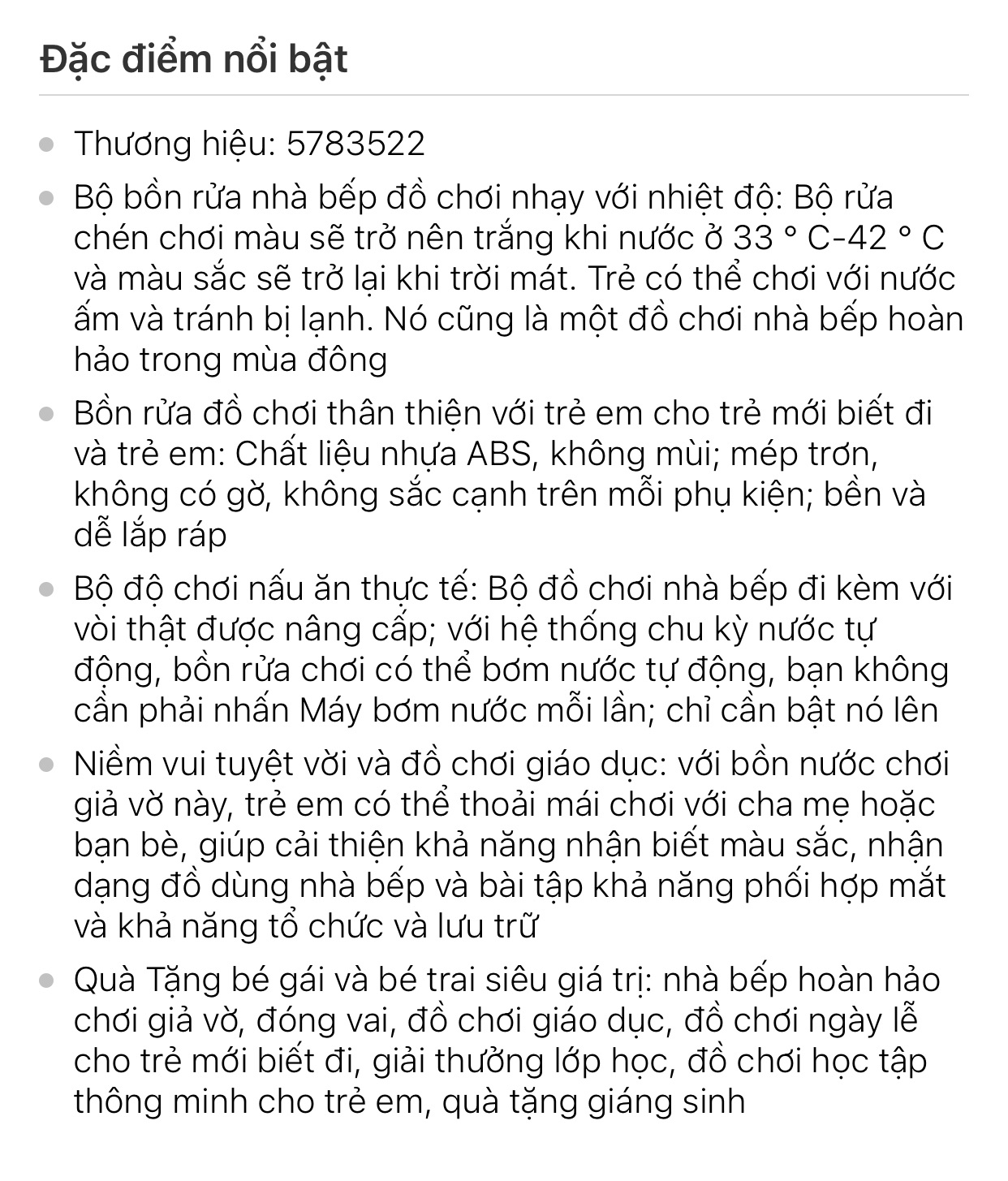 Đồ chơi bồn rửa chén cho bé