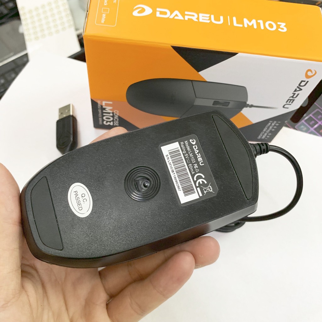 Chuột DAREU LM103 c&oacute; d&acirc;y (USB)