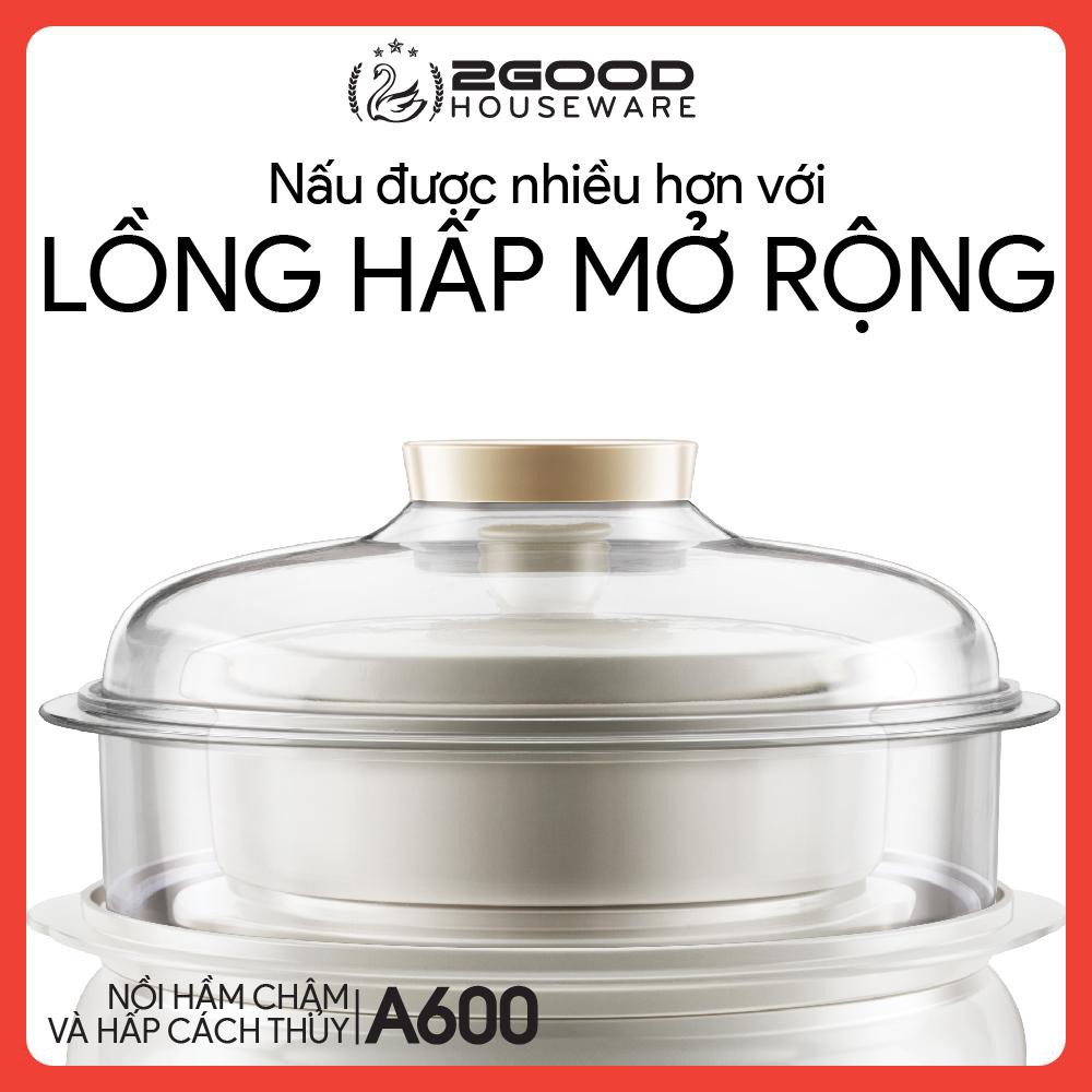 Nồi hầm chậm và hấp cách thủy 2GOOD A600