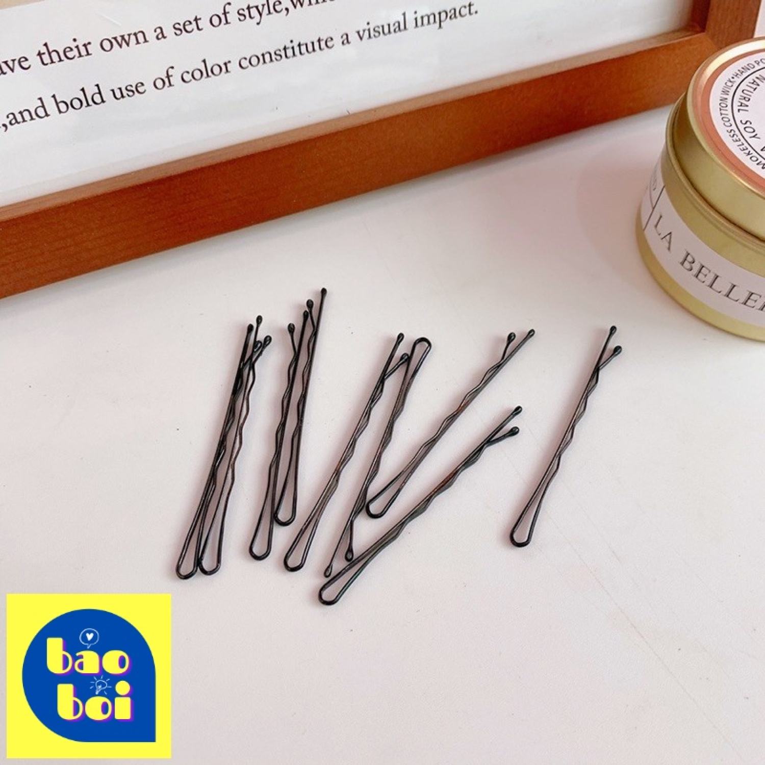 Vỉ 60 Kẹp Tăm Bob Pin Chất Lượng Cao