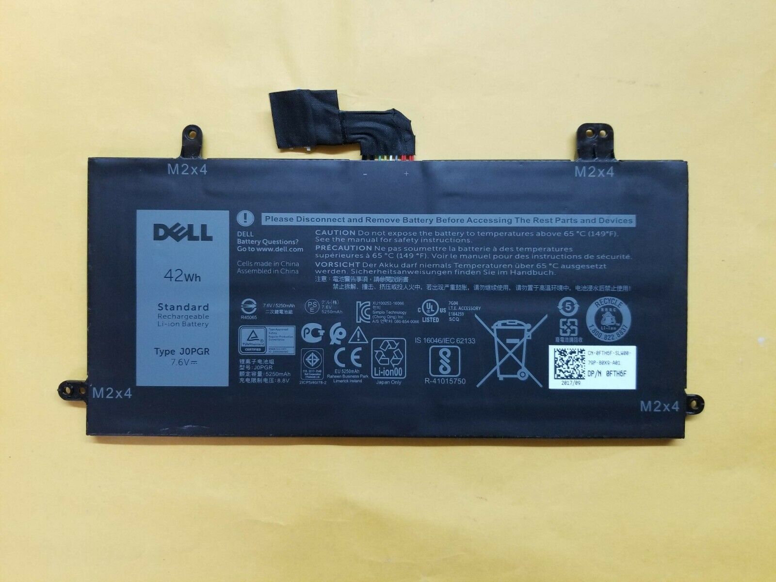 Pin(battery) Laptop Dell Latitude E5285 E5290 42Wh J0PRG Original