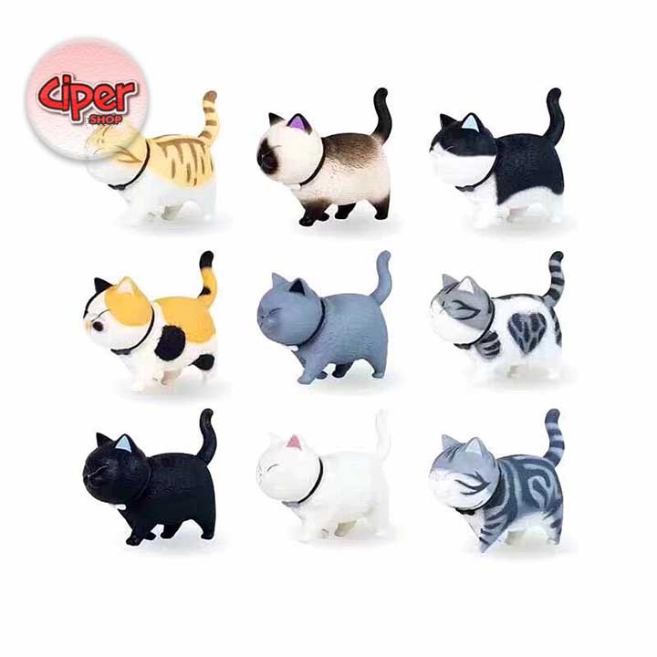 Bộ 9 mô hình Mèo Munchkin - Figure Action Cat