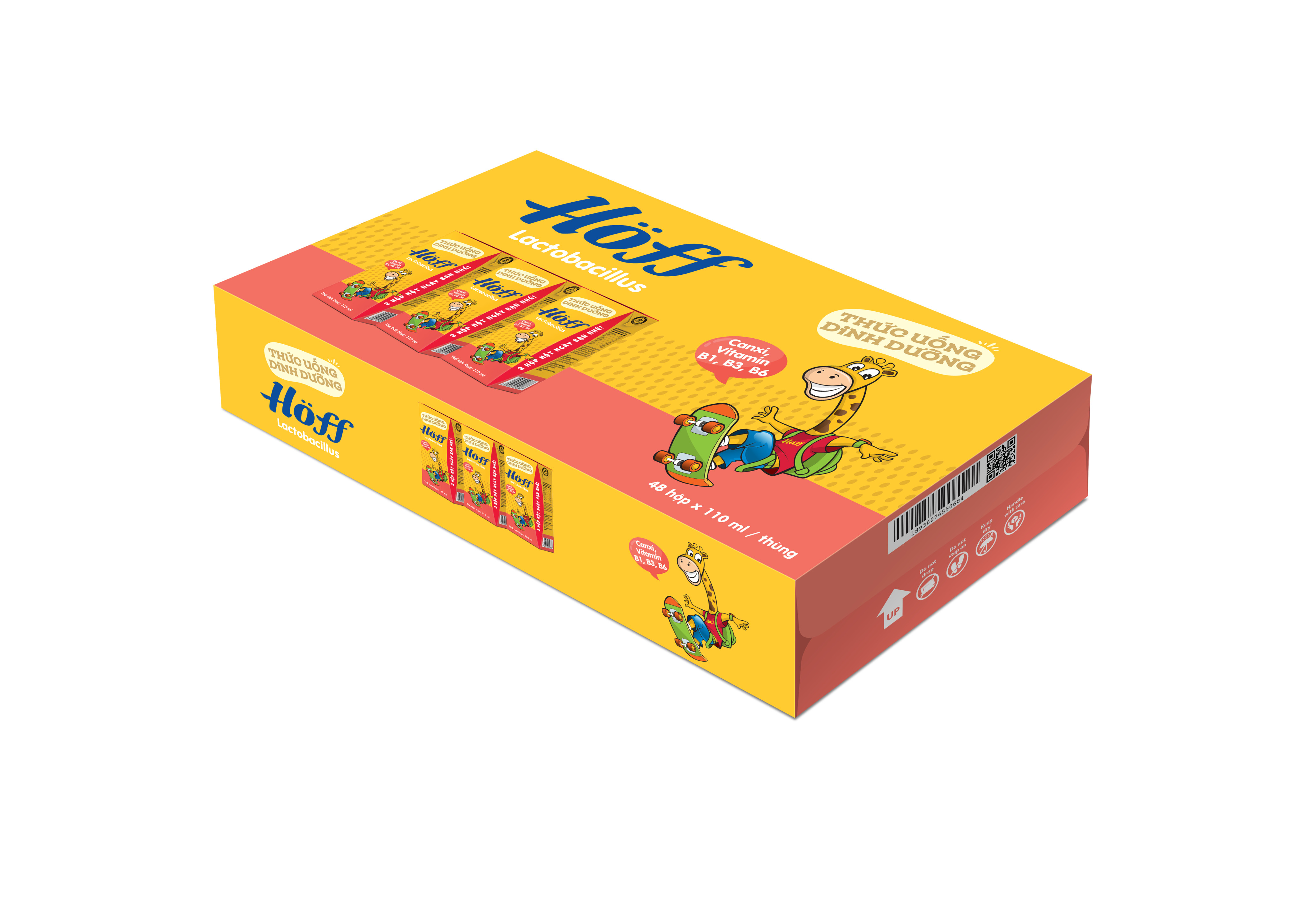 Thức Uống Dinh Dưỡng HOFF Lactobacillus (1 thùng - 48 hộp)