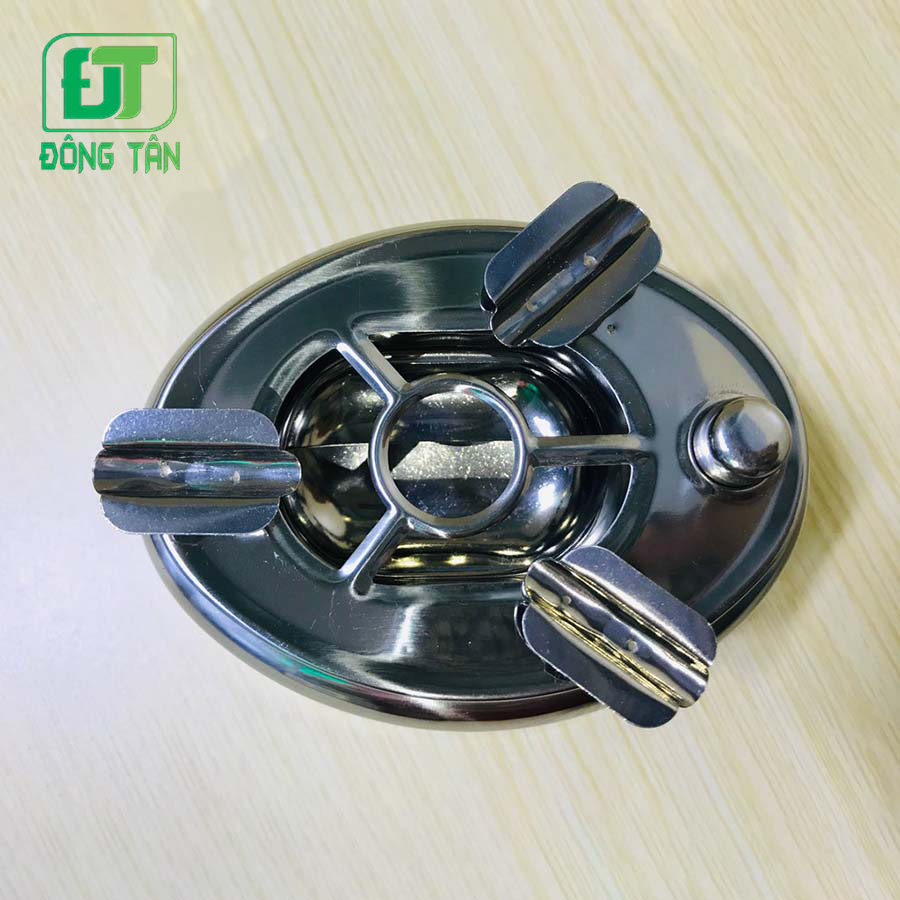 [HCM]Gạt Tàn Inox Cao Cấp Có Nút Đóng Mở