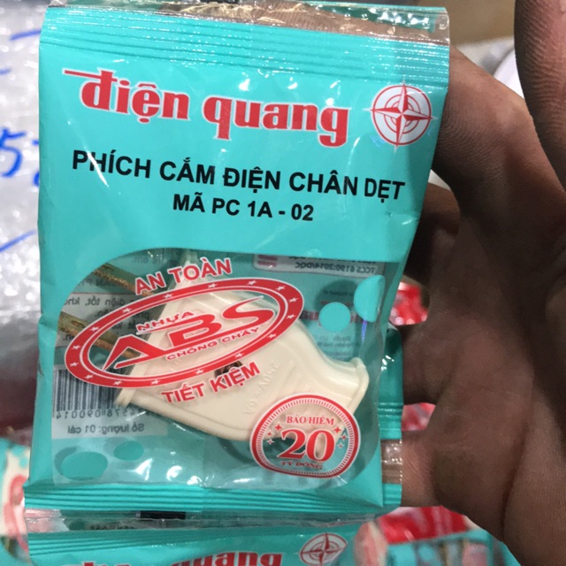[Lấy mã giảm thêm 30%]Set 5 & 10 phích cắm Điện Quang(đầu dẹp)