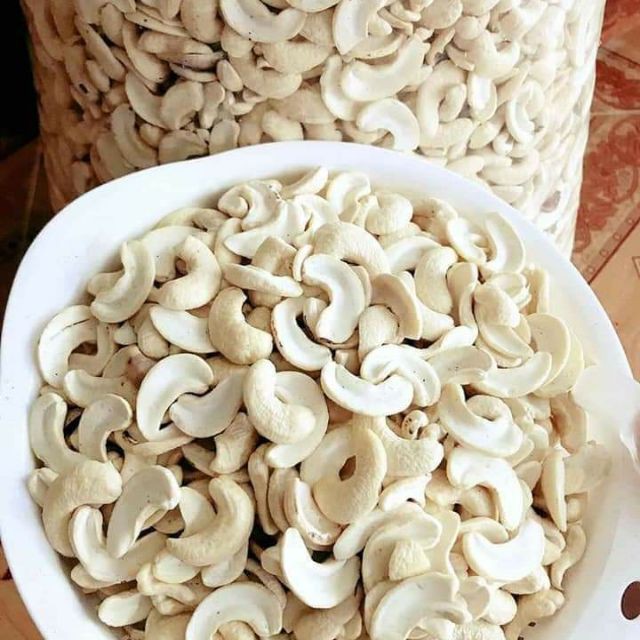 500GR Điều tươi vỡ đôi 100%, Hàng chọn lựa từng hạt.( Raw cashew nuts )