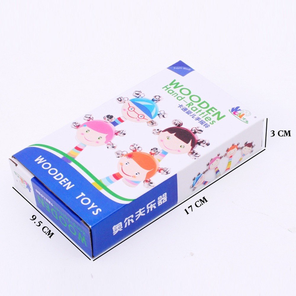 Đồ Chơi Lục Lạc Gỗ 5 Chuông Vui Nhộn
