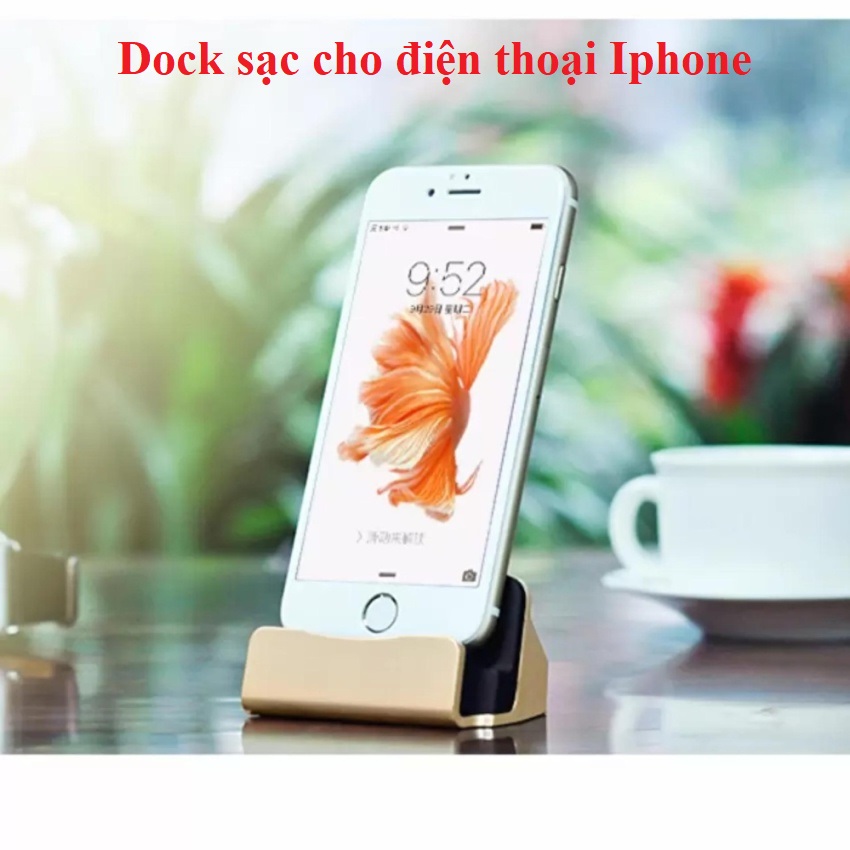 Dock sạc kiêm giá đỡ cho điện thoại Iphone