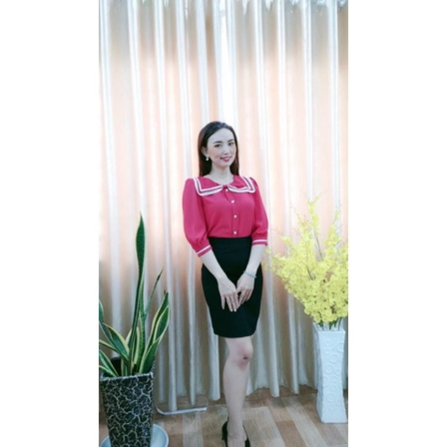 Áo voan công sở