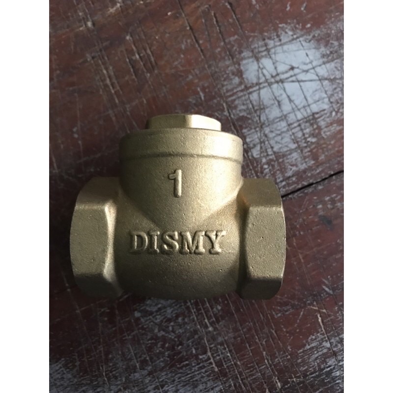 Van 1 chiều đồng thau lá lật Dismy