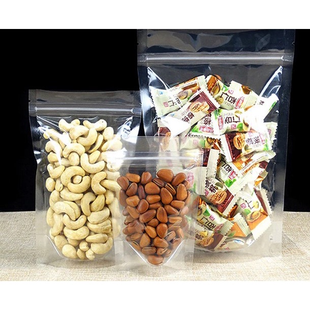 1KG TÚI ZIPPER 2 MẶT TRONG SUỐT