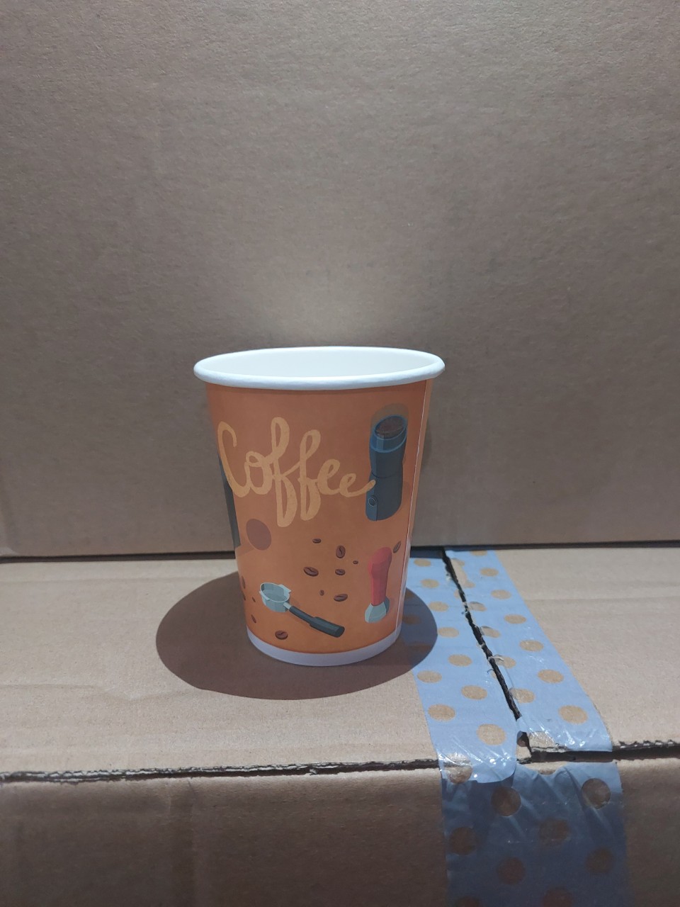 Ly giấy 9oz - 270ml mẫu Brown Coffee, Set 100-300 cái