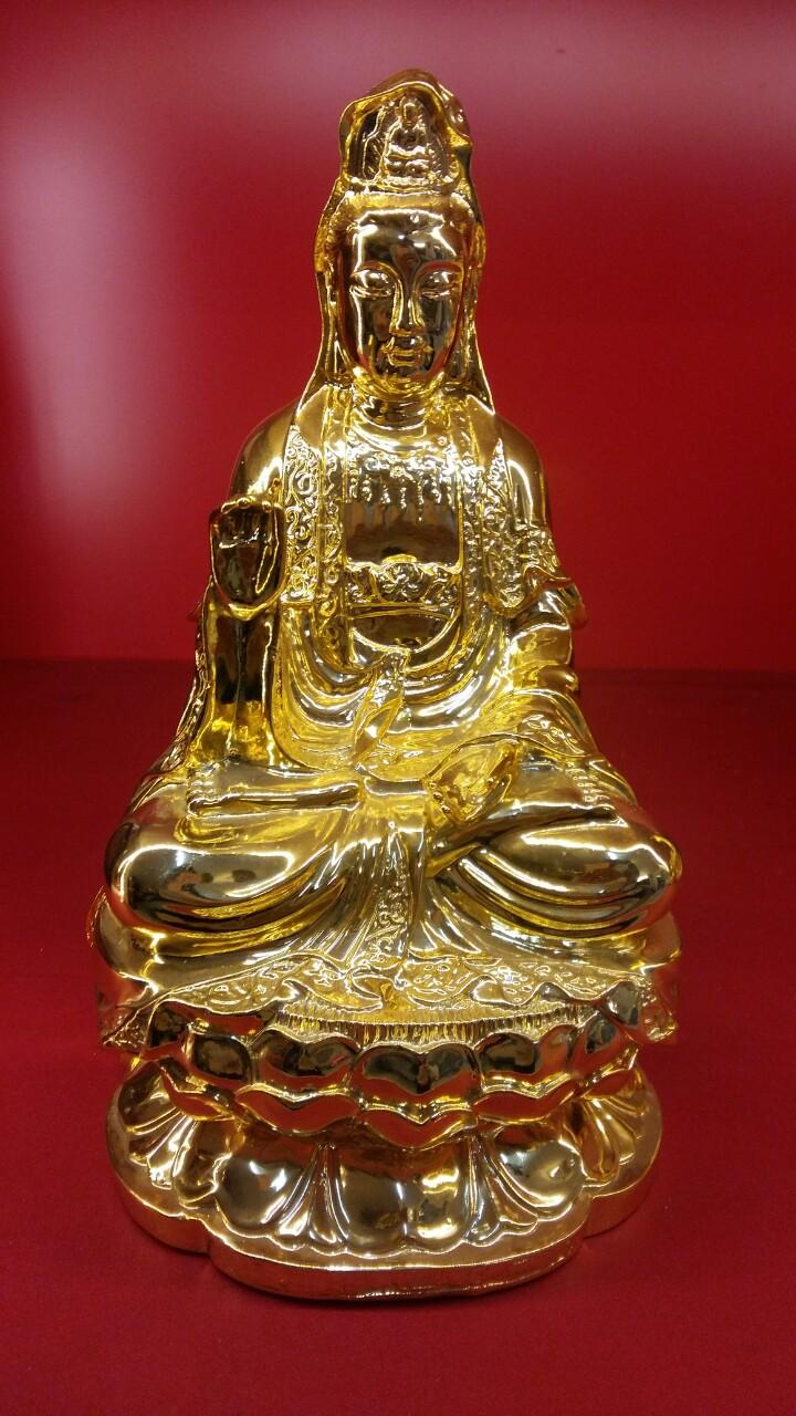 Tượng phật bà quan âm cao 27cm