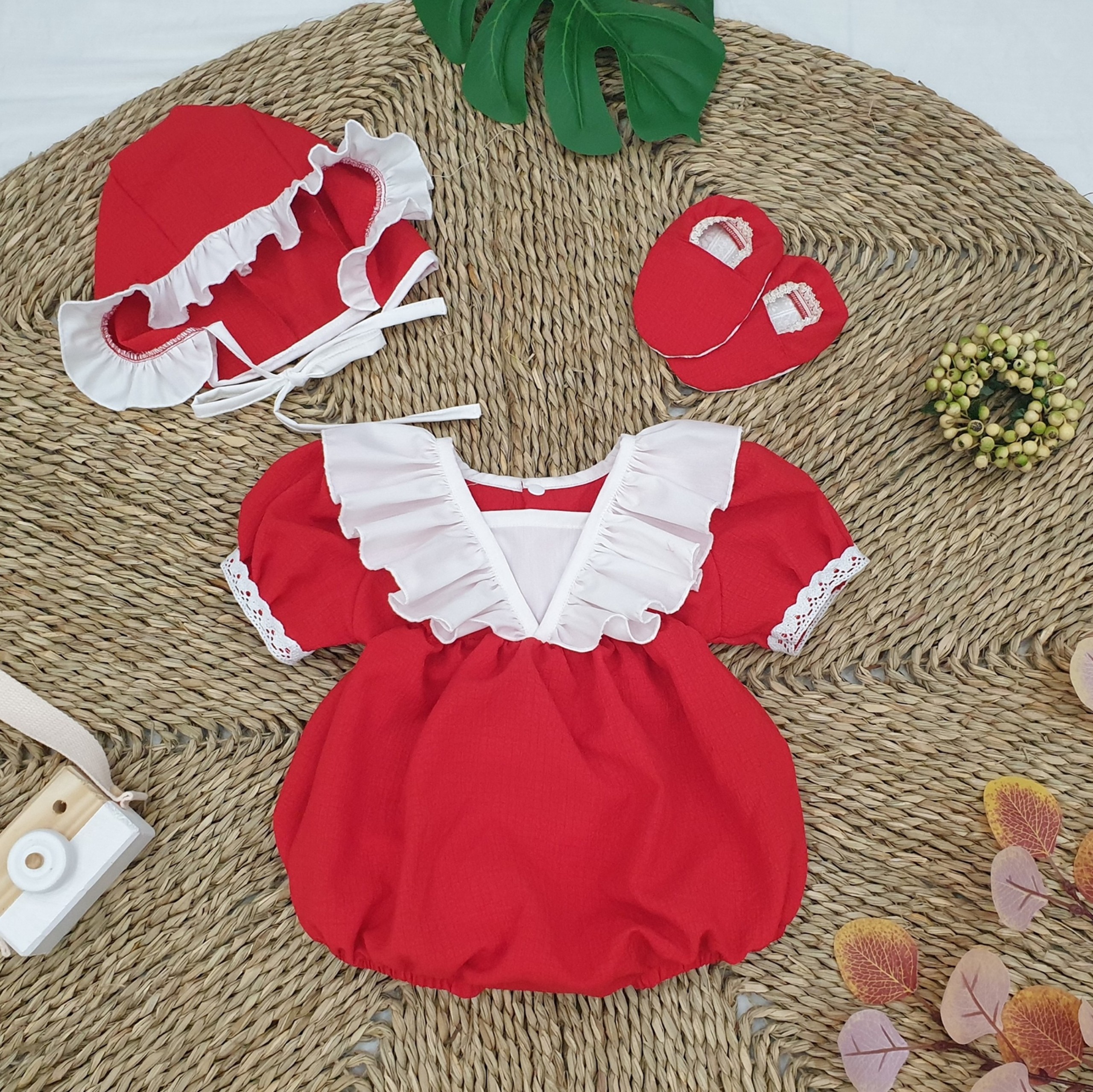 [HCM]BODY ĐỎ CHO BÉ GÁI SÉT  MÓN