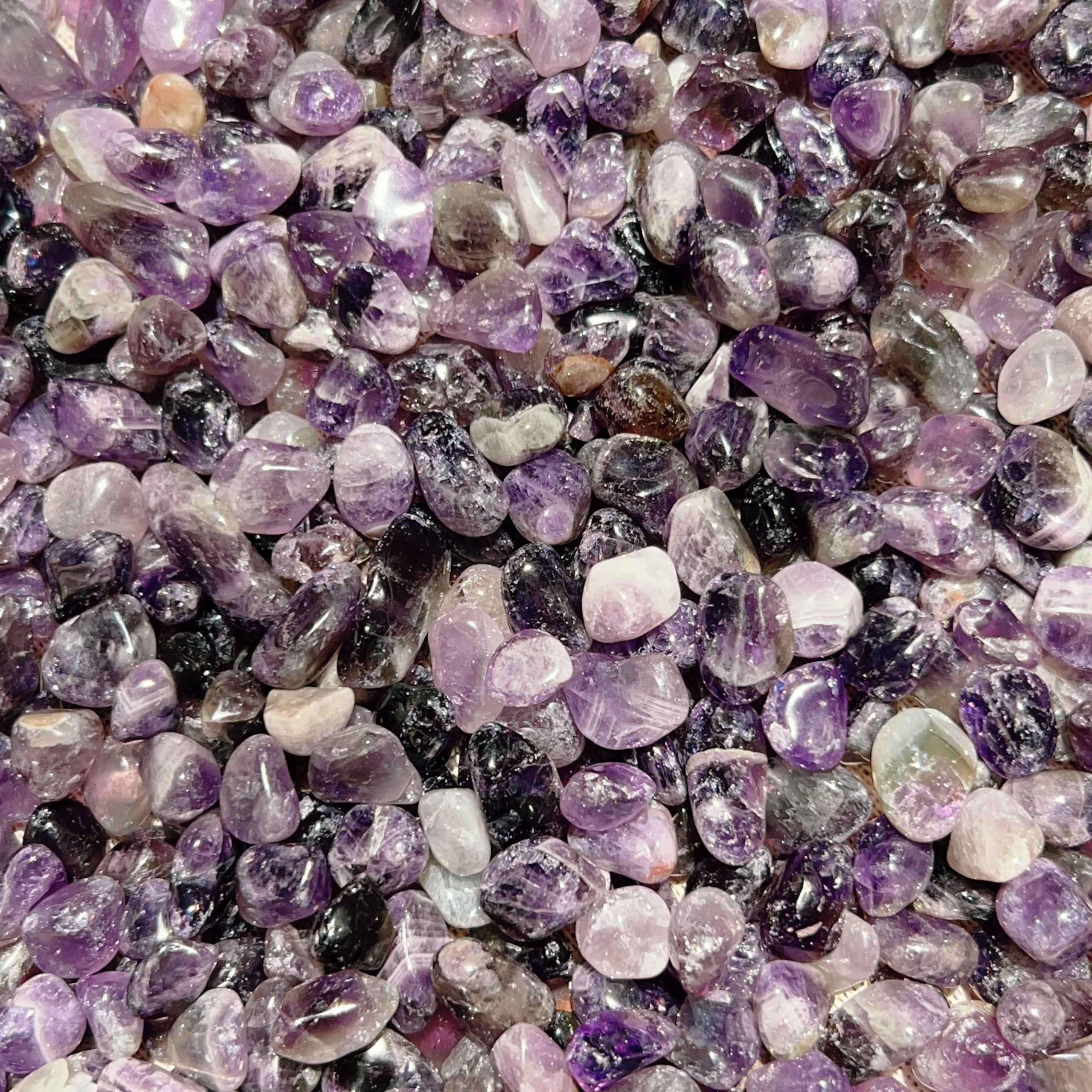 100g Vụn đá Dark Amethyst - TA tím tự nhiên