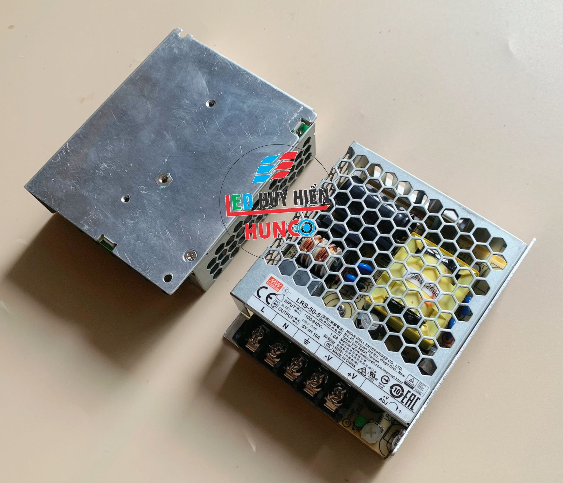 Nguồn 5V - 10A ( 50W) MEANWELL đã qua sử dụng ( Nguồn 5V10A mean well chính hãng tháo máy )